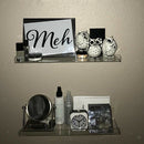 Clear Acrylic Floating Wall Ledge Shelf Rack Bathroom Display Spice Toys