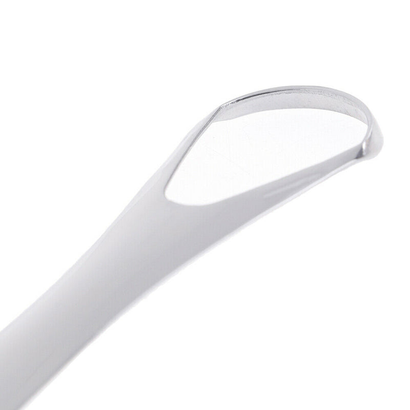 1X Tongue Scraper Reusable Stainless Steel Oral Fresher Cleaner Brush for K 3c