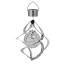 Solar LED Wind Spinner Color Changing Lamp Outdoor Hanging Wind Chime Light