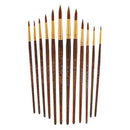 Professional Paint Brush Set 12 Pack Round Paint Brushes Artist Brushes Nylon