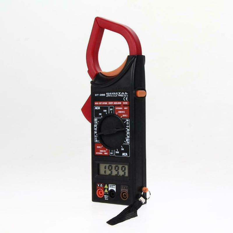 Digital Voltmeter Ammeter Red Head Clamp Multimeter DC Voltage Tester A