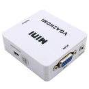 1080P Full HD HDTV Audio VGA to HDMI Video Converter Adapter Box for Laptop PC