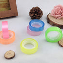 6 Rolls 12mm Width Transparent Tape Sealing Packing Gif Stationery Colorful T4U3