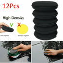 12Pcs Microfiber Foam Sponge Polish Wax Applicator Pads Car Home Cleaning Tool~