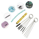 11Pcs Cleaner Practical Cleaning Kit Assorted Airbrush Nozzle Brush Durable V3Y9