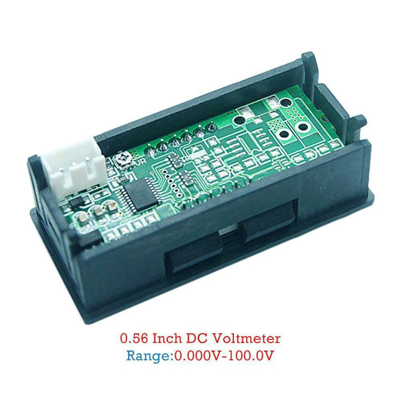 Mini LED Display 4 Bits 0-100V Voltmeter Panel Volt Voltage Meter (0.56inch