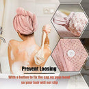 2pcs Cotton Dry Hair Cap Fast Drying Shower Towel Wrap Hat Bathroom Supply