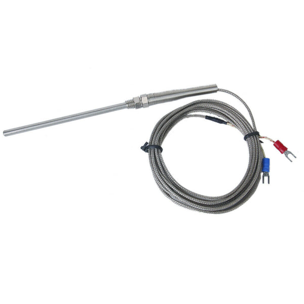 100mm Spade K-Type Temperature Controller Thermocouple Sensor Probe 9.8ft
