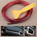 5M Auto Car Flexible Interior Moulding Trim Decorative Thread Strip Deco Red DIY