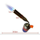 Outdoor Dual Flame Butane Gas Gun Torch Welding Iron BBQ Cooking Tools O6E7