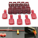 40pcs Red T-Taps& Male Insulated Quick Splice Lock Wire Terminals Connectors Kit