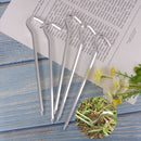 5 Pcs Alloy Tent Stakes Pegs Heavy Duty Nail Head 7.01Inch Solid Steel Me AU FT