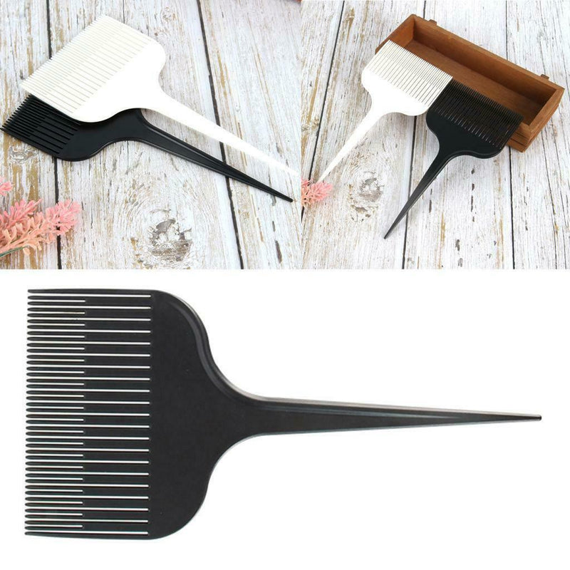 2 Pieces ABS Plastic Professional Hair Sectioning Highlight Comb Dyeing Comb