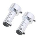 2 Pack Aluminum Universal Motorcycle Exhaust Silencer 42mm, 3 inch Length,