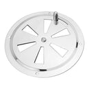 Stainless Steel Marine Round Louver Air Vent Ventilation Gille w/ Side Knob
