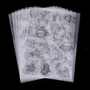 8x Clear Printer Inkjet Shrink Film Plastic Paper DIY Jewelry Craft Designs