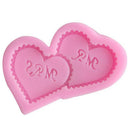 1pc Heart MR MRS Silicone Mold Cake Decoration Chocolate Mold Gw