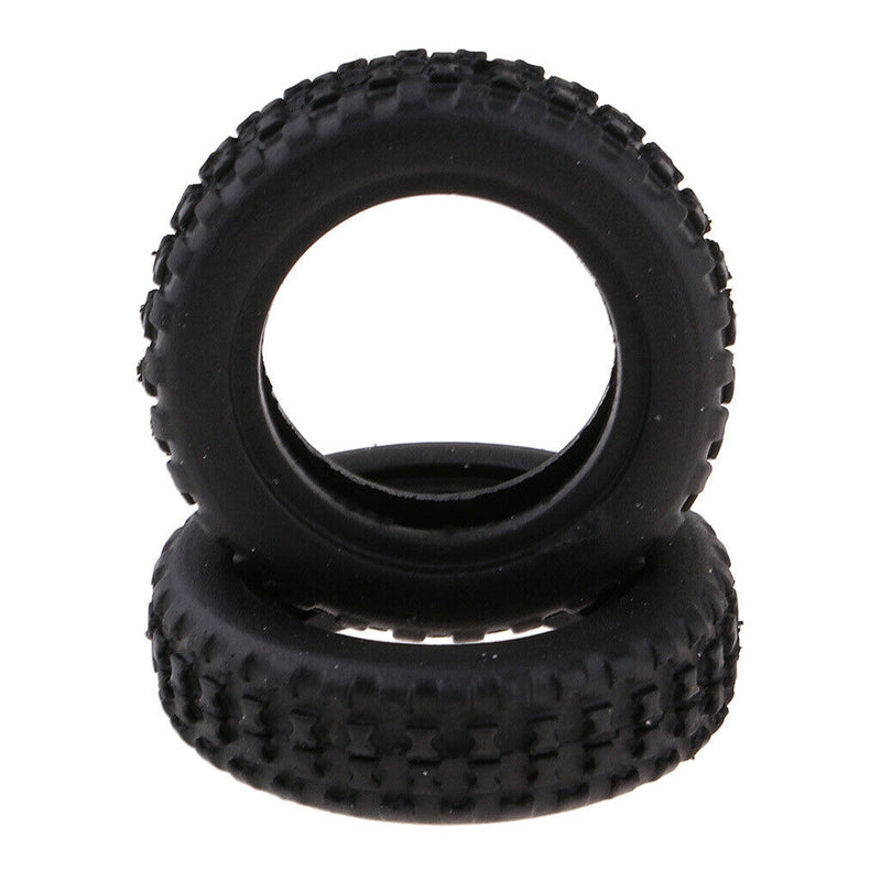 4x Wheel Tire Tyres Replacement (Black) for WLtoys K979 K989 1:28 Rally Car