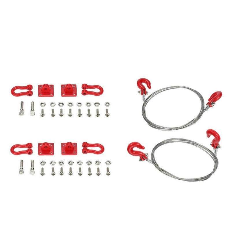 RC Rock Crawler Tow Hook Winch Shackles for 1/10 RC SCX10 TF2 RC4WD D90 D110