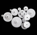 Different Styles White Plastic Gear Set 58 Pcs for RC Toys L6S7