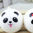 1x 4CM Jumbo   Chubby Panda Bread Cell Phone Keychain Strap Pendant