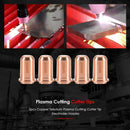 5pcs Copper Tellurium Plasma Cutting Cutter Tip Electrodes Nozzles 220480