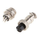 GX12 6 Pins Metal Waterproof Aviation Connector Plug & Socket