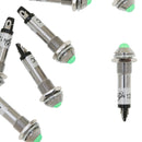 10pcs 8mm 12V Green LED Metal Indicator Pilot Light XD8-2