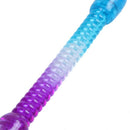 Tri Colors Plastic Spiral Wrapped Lanyard Lobster Clip Key Ring Chain E8G8