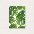 Nordic Monstera Leaf Canvas Art Poster Print Wall Picture Home Decor Size L