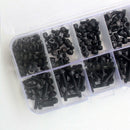 Screw & Nut Assortment Kit Flat Head Set M3 M4 M5 (280pcs) Socket Cap Hex Bolt