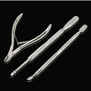 3x Nail Art Cuticle Spoon Pusher Remover Clipper Nipper Manicure Tool Set Kit`US