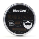 bluezoo Men Beard Moustache Styling Wax Moisturizing Oil Control Balm Sooth G1S3