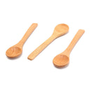1X Wooden Round Bamboo Spoon Soup Tea Coffee Salt Spoon Kitchen Tools Cutler.AU
