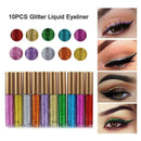 1xLong lasting Metallic Sparkling Glitter Liquid Eyeliner Makeup Eye Liner I7F2
