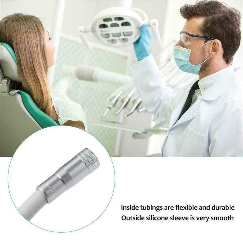 Dental 2 Holes Handpiece Hose Tube With Connector For High Speed Handpiece A0W9