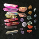 Top! Quartz Crystal Rainbow Angel Aura Point Sphere Rough Reiki-Healing Stone