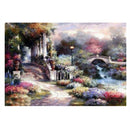 DIY full diamond diamond painting landscape flower round diamond home decor