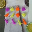 12Pcs/bag Silicone bag Cup Wine Glass Charm Gift Label Wine Glasses MarkerB Hn
