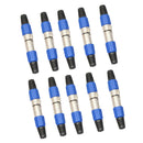 10 Pairs XLR Male and Female Microphone Speaker Cable Adapter for Guitar Mixer