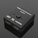 HDMI Bi-Direction Switch Two-way Smart HDMI Switcher Support 4K HDR HDCP2.2
