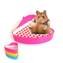 Triangle Small Pet Hamster Bathroom Toilet Guinea Pig Rat Hamster House A