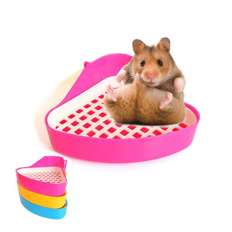Triangle Small Pet Hamster Bathroom Toilet Guinea Pig Rat Hamster House A