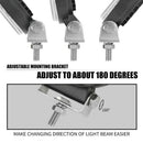 2Pcs 13600LM Round LED Work Lights LED Spot Flood Beam Driving Light Pods V8G7