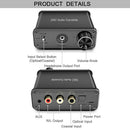 192KHz 3.5mm TV Accessories DAC Converter Digital To Analog Volume Control