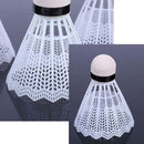 12Pcs White Goose Feather Badminton Sport Durable Training Ball NylonÃ‚Â Badminton