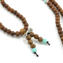 108 Beads Sandalwood Buddhist Buddha Meditation Prayer  Mala Bracelets Necklace