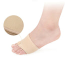 2pcs Hallux Valgus Toe Bandages Separators Thumb Straightener (M/L)(Beige)