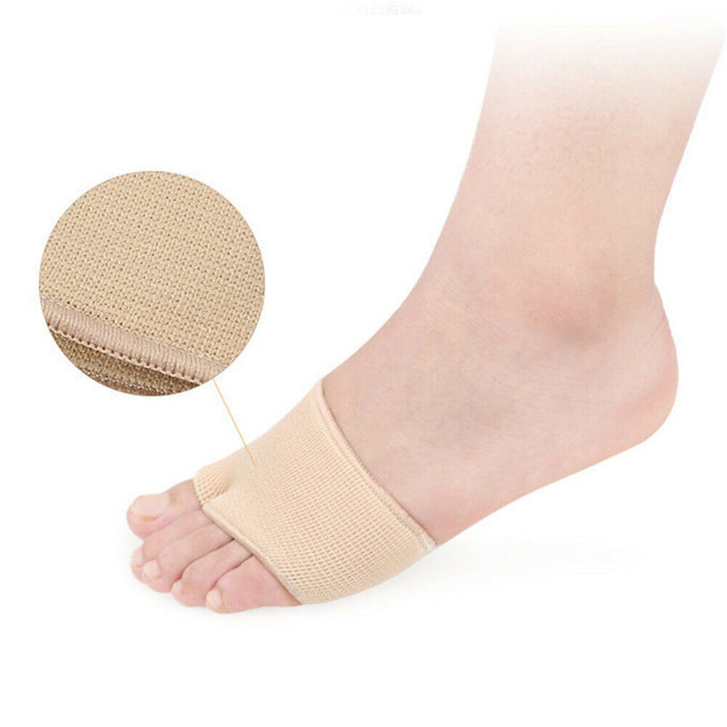 2pcs Hallux Valgus Toe Bandages Separators Thumb Straightener (M/L)(Beige)