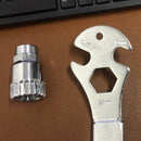Bike 15mm 24mm 9/16" Pedal Multi Wrench Heavy-Duty Spanner Repair Tool With